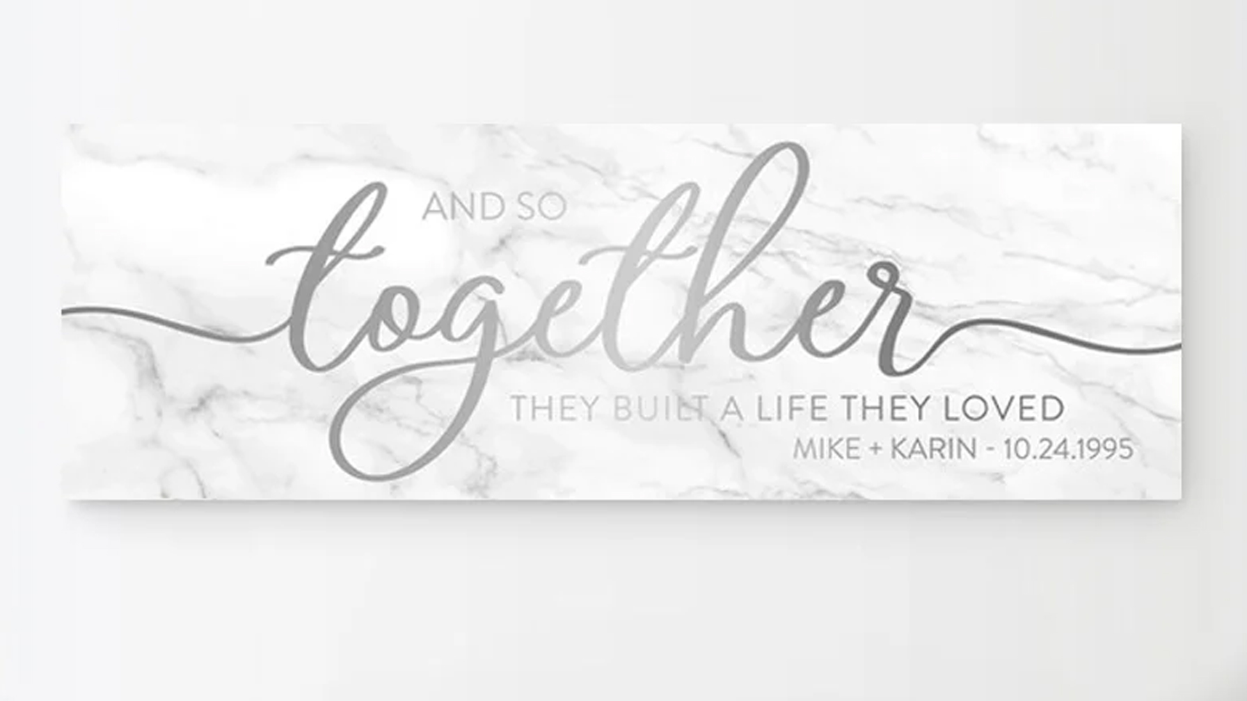 Personalized Canvas - And So Together
